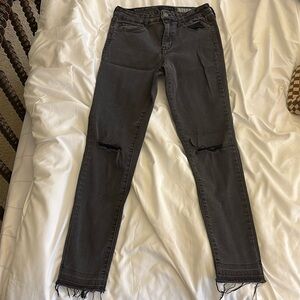 Black Aeropostale High Waisted Ankle Jeggings